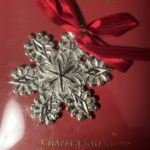 Lenox Silver Plated Snowflake Ornament - Picture 2 of 4